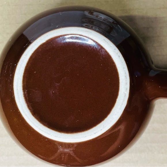 Street Cafe Scene Coffee Cup Mug Chocolate Colored Soup Mug VGT - Picture 5 of 6